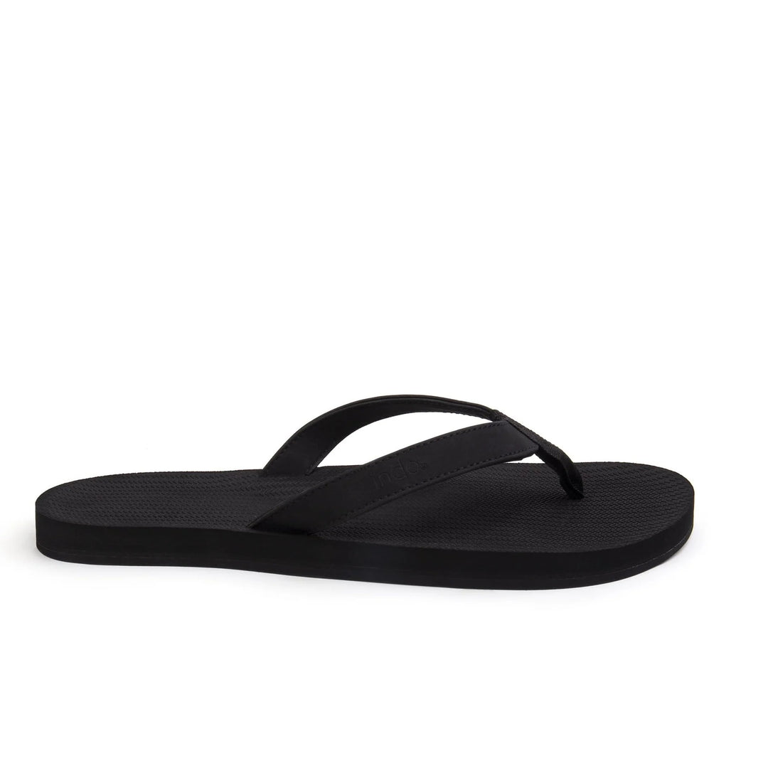 Indosole Mens ESSENTLS Flip Flops - Black