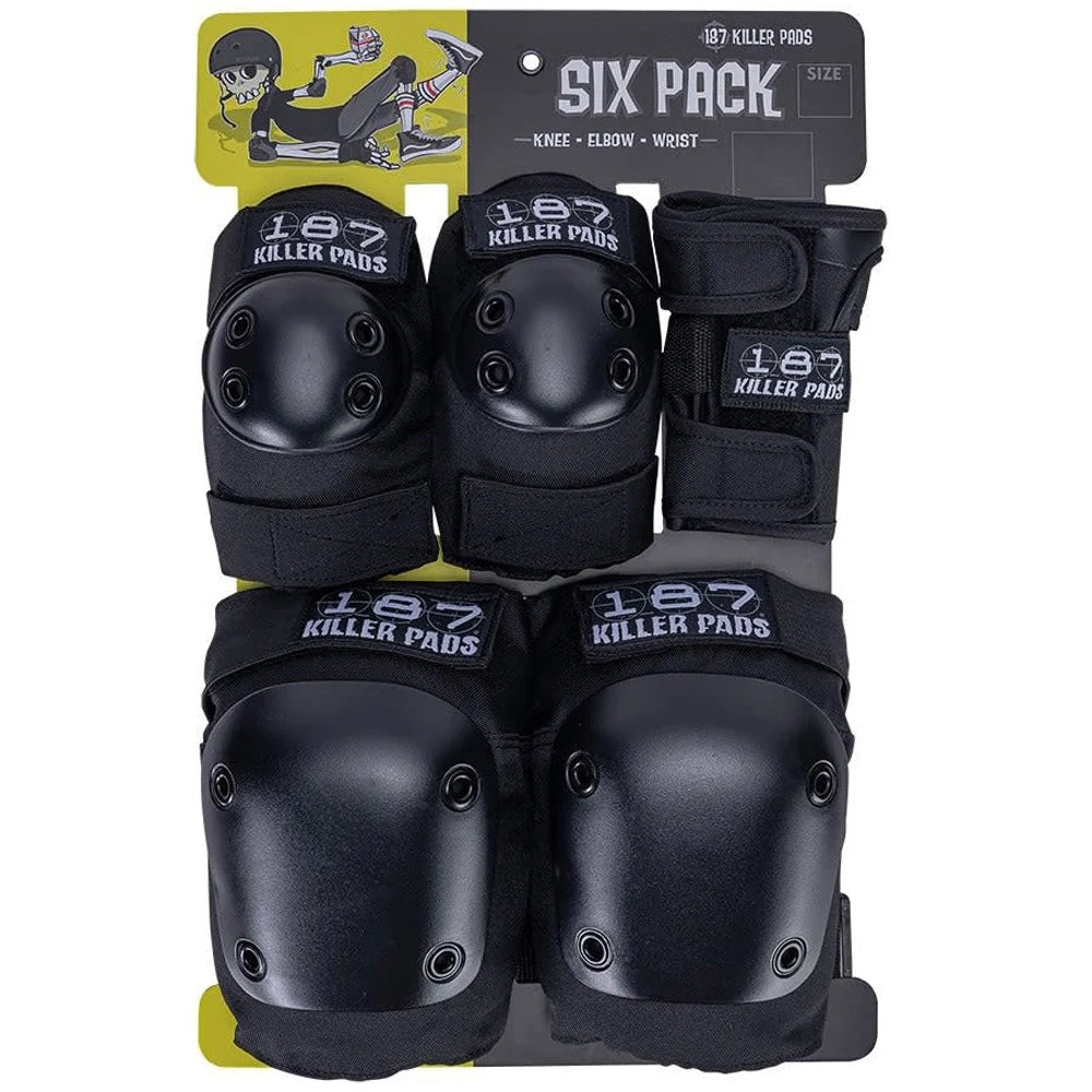 187 Adult Pads Six Pack XS Black
