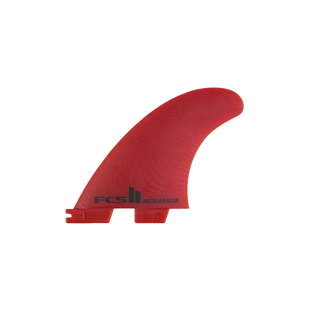 FCS II Accelerator Neo Glass Tri Fins Red - Large