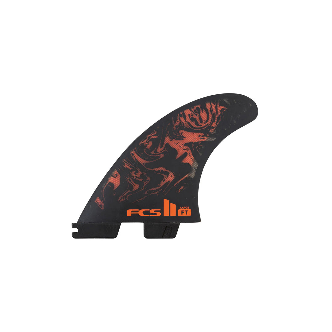 FCS II Filipe Toledo PC Aircore Tri Fins Black/Red - Large