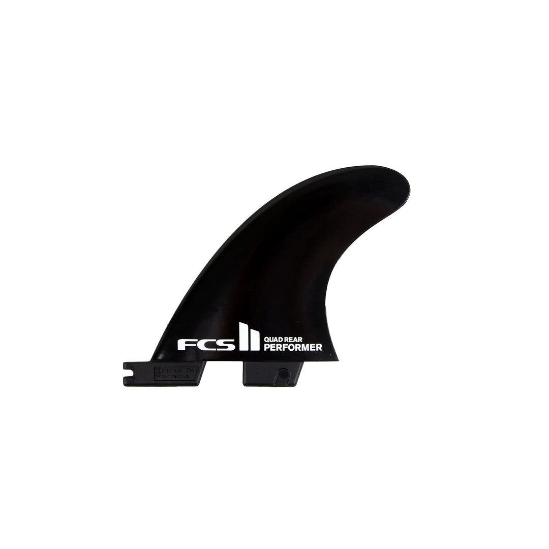 FCS II Performer Black Glass Flex Quad Rear - Medium