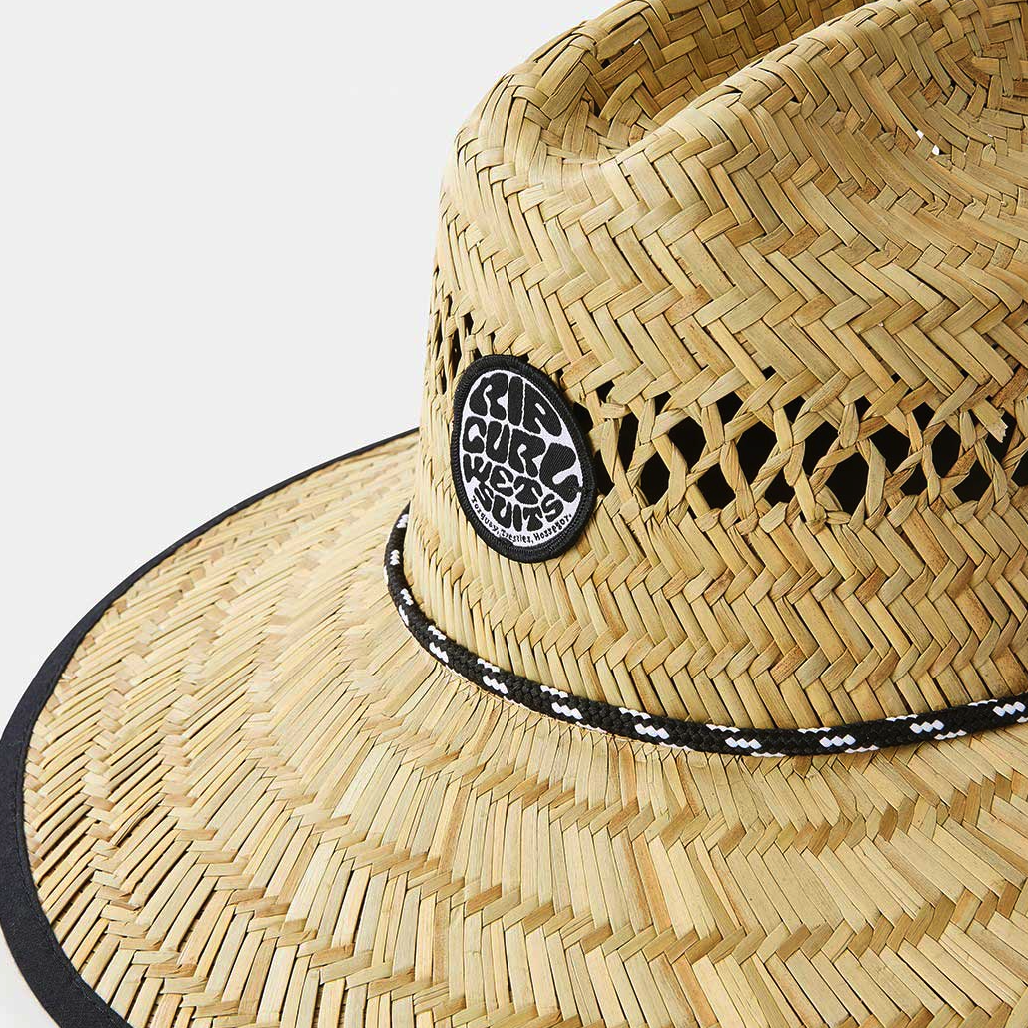 Rip Curl Logo Straw Hat - Natural