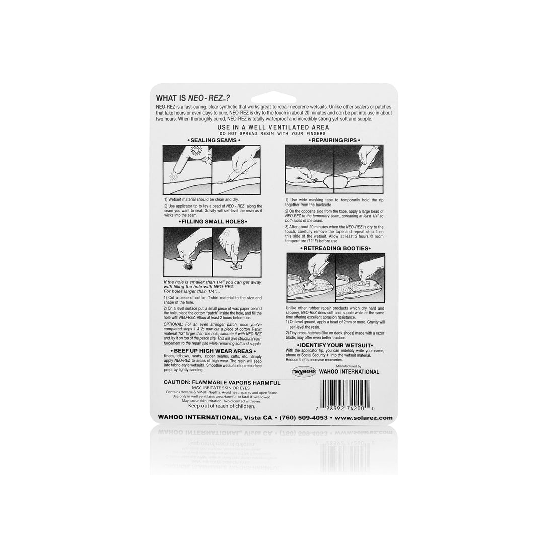 Solarez Neo-Rez Wetsuit Repair & Filler 2 oz Tube