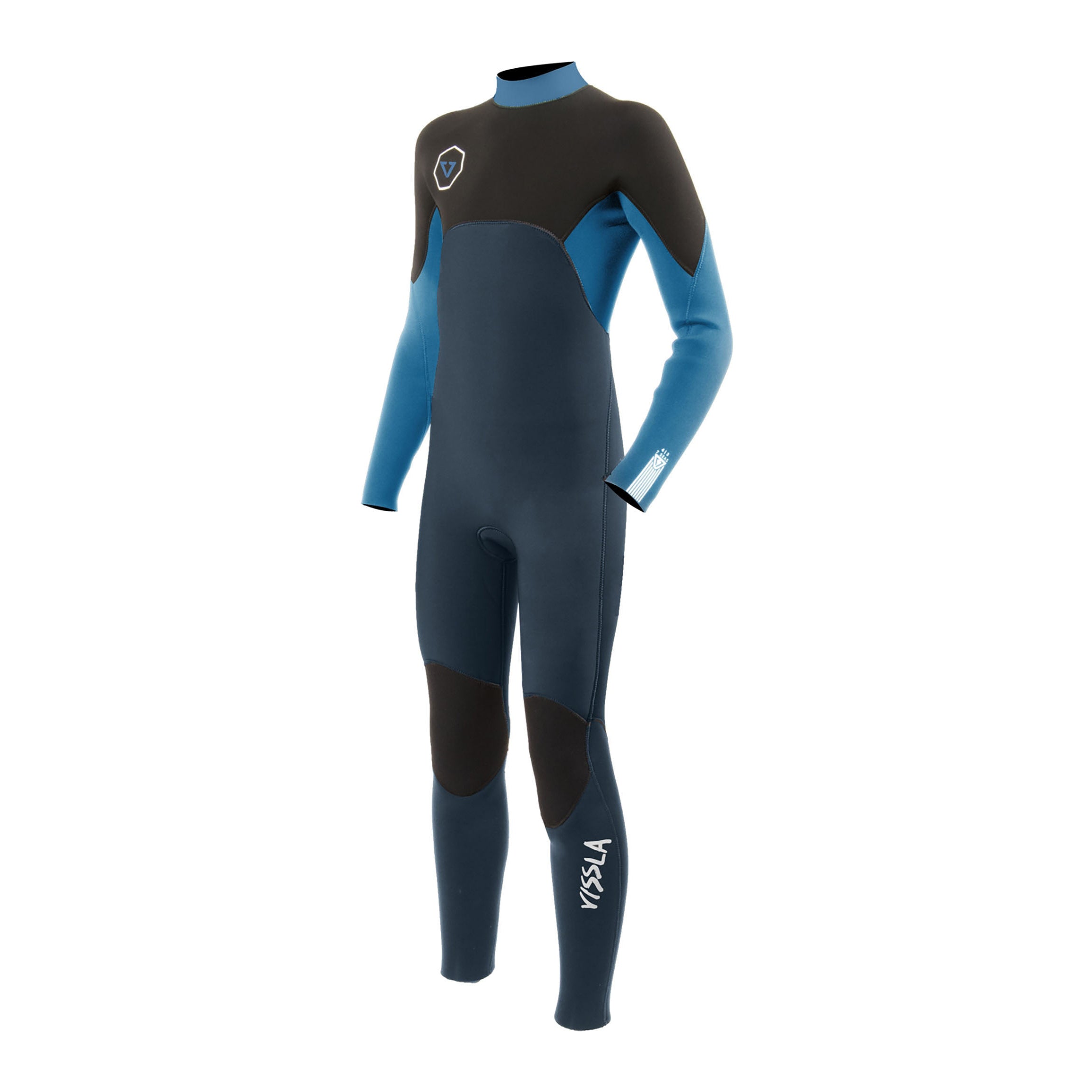 Vissla 7 Seas 4 3 Boys Back Zip Superior Blue Surf the Greats