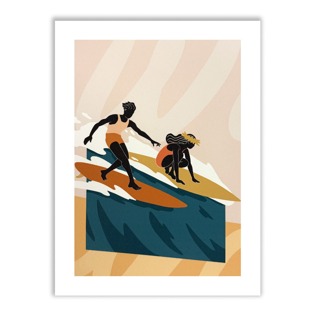Party Wave Surf Art Print