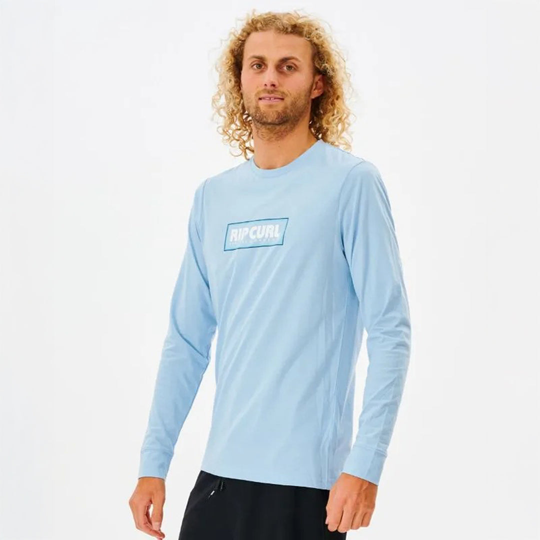 Rip Curl Icons of Surf Longsleeve UV Tee - Bells Blue