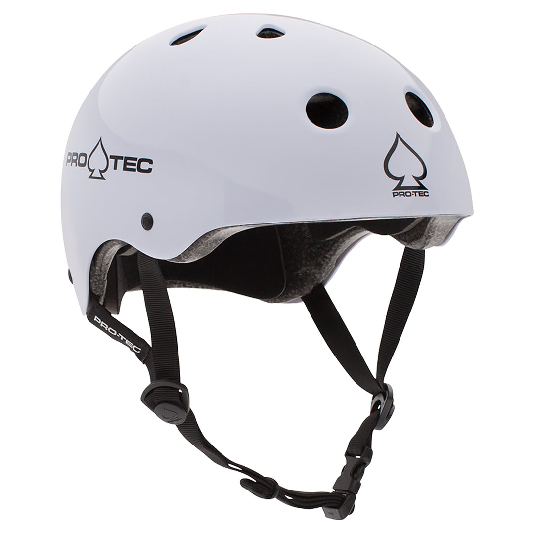 Pro-Tec Classic Certified Skate Helmet - Gloss White