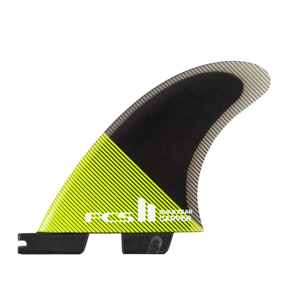 FCS II Carver PC Acid/Black Quad Rear Fins - Medium