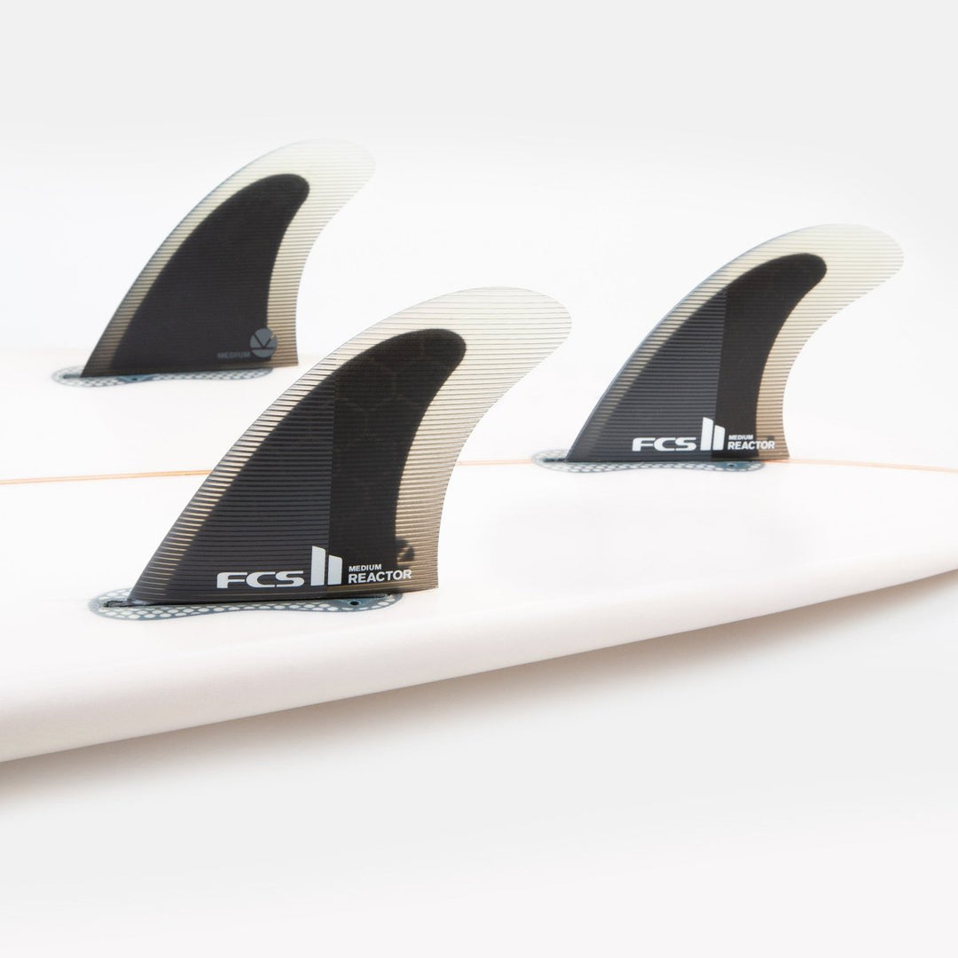 FCS II Reactor PC Tri Fins - Charcoal/Black