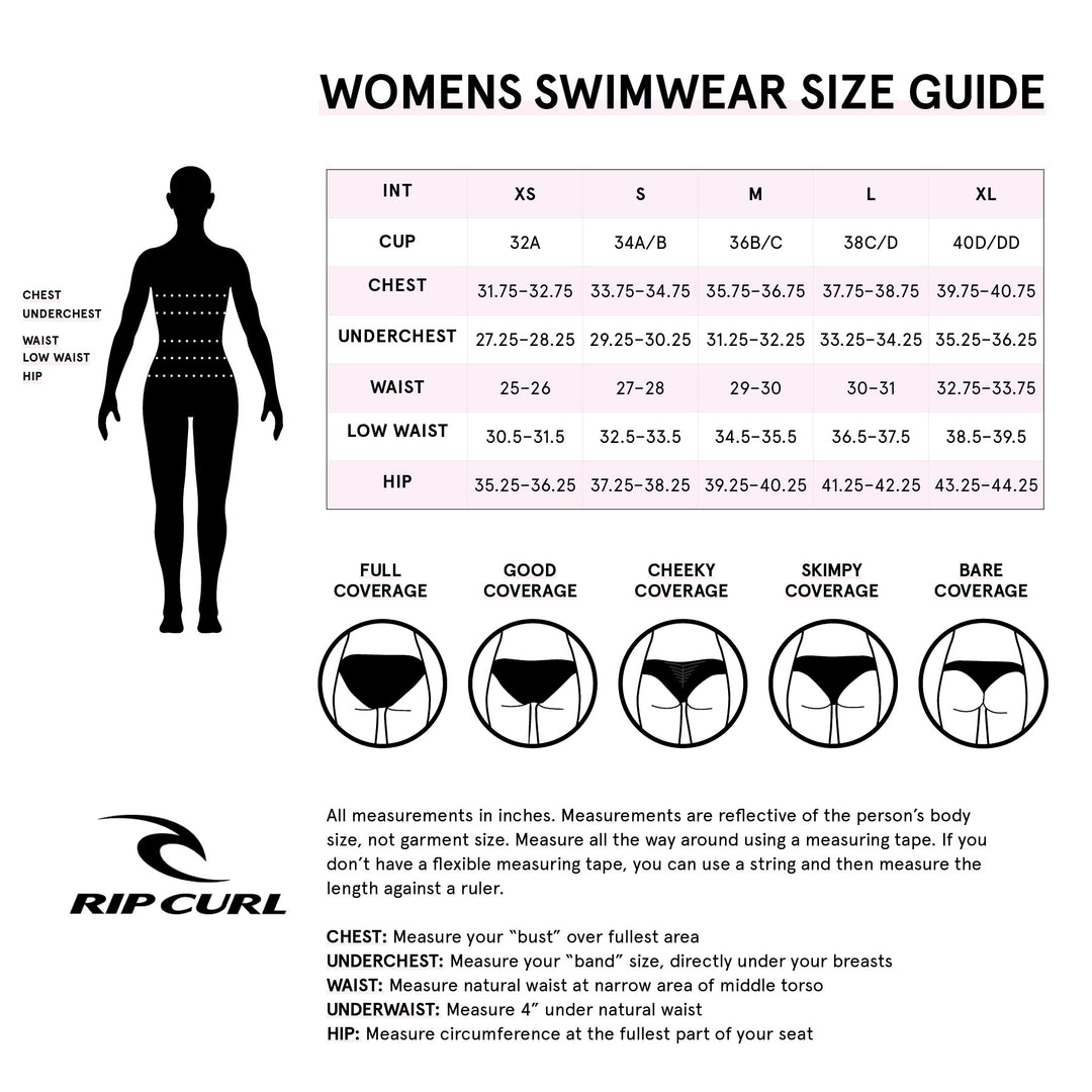 Rip Curl Classic Surf Eco Full Bikini Bottom - Black
