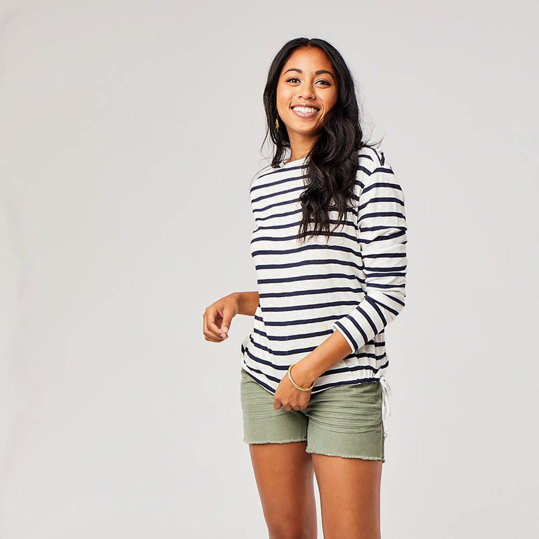 Carve Designs Lorena Top Mali Stripe - Navy