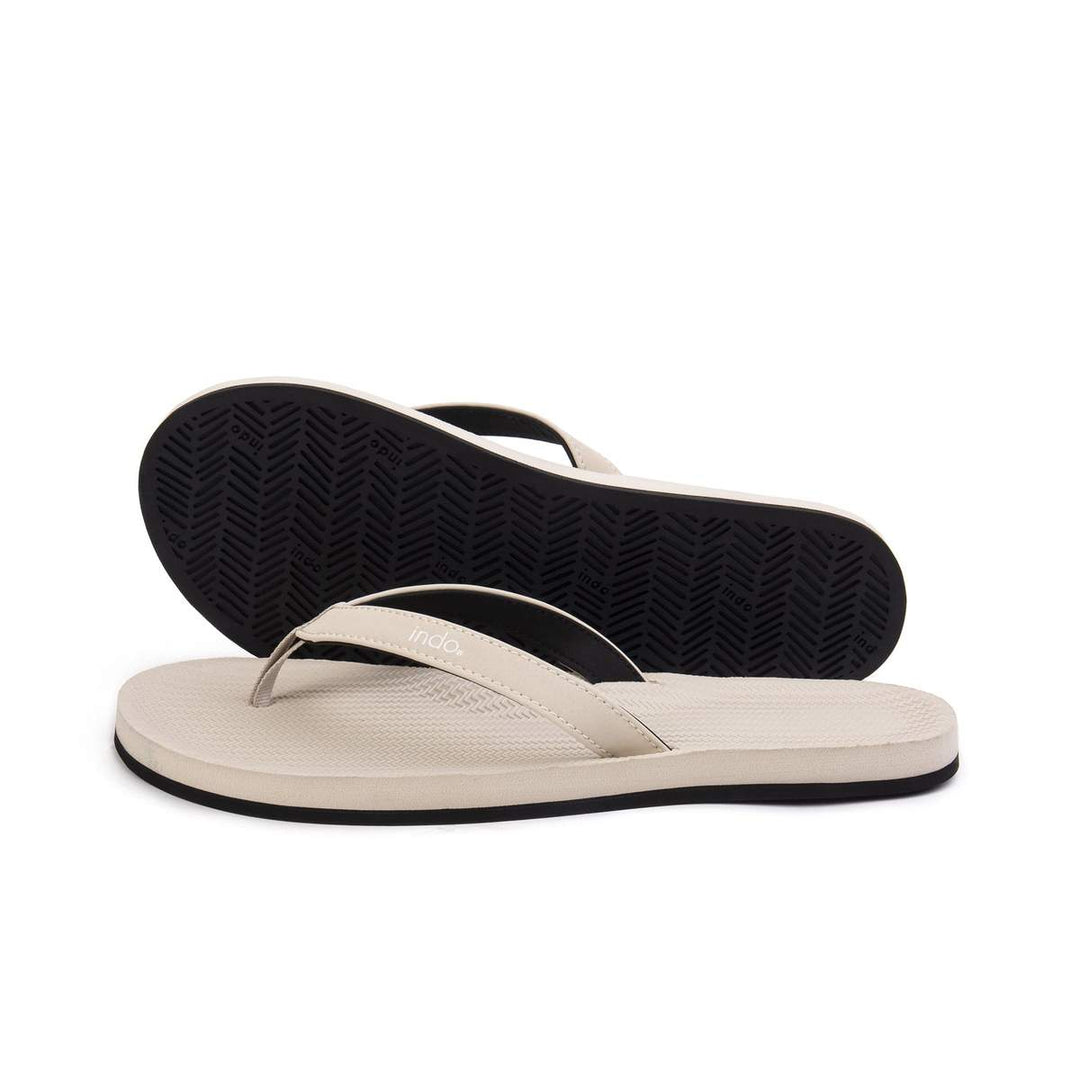 Indosole Womens ESSENTLS Flip Flops - Sea Salt