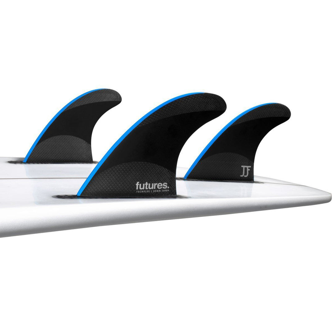 Futures JJF Techflex Thruster - Black/Neon Blue - Small