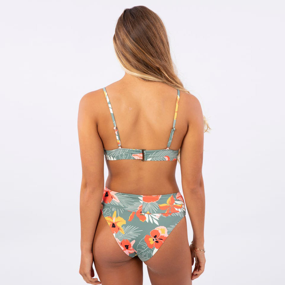 Rip Curl Summer Solstice Fixed Tri Top - Green