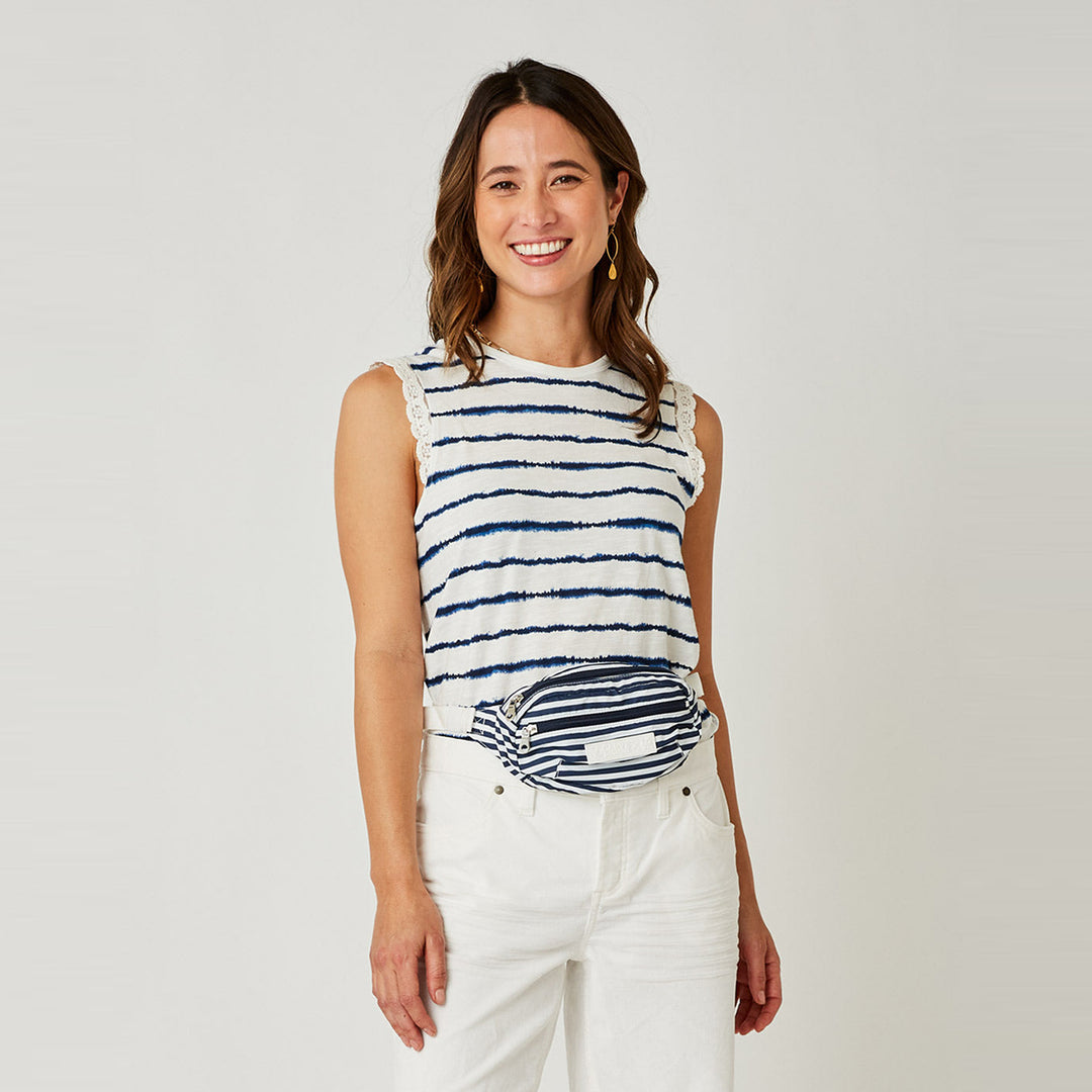 Carve Designs Henrietta Hip Pack - Navy Stripe