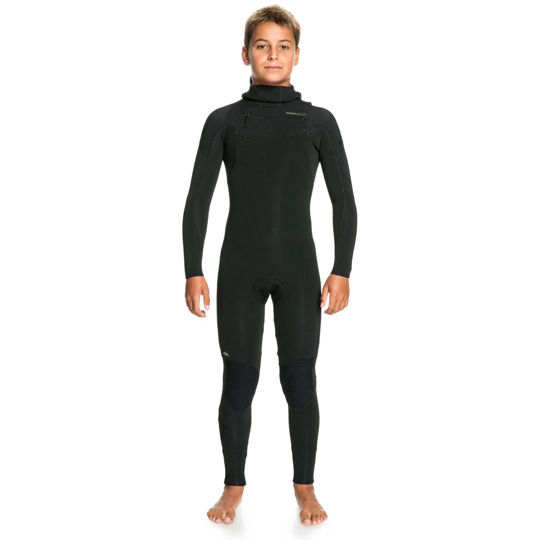 Youth 4/3 Everyday Sessions Full Hooded Chest Zip - Black
