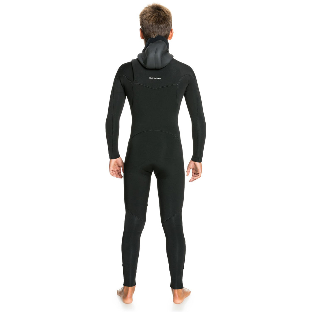 Youth 4/3 Everyday Sessions Full Hooded Chest Zip - Black