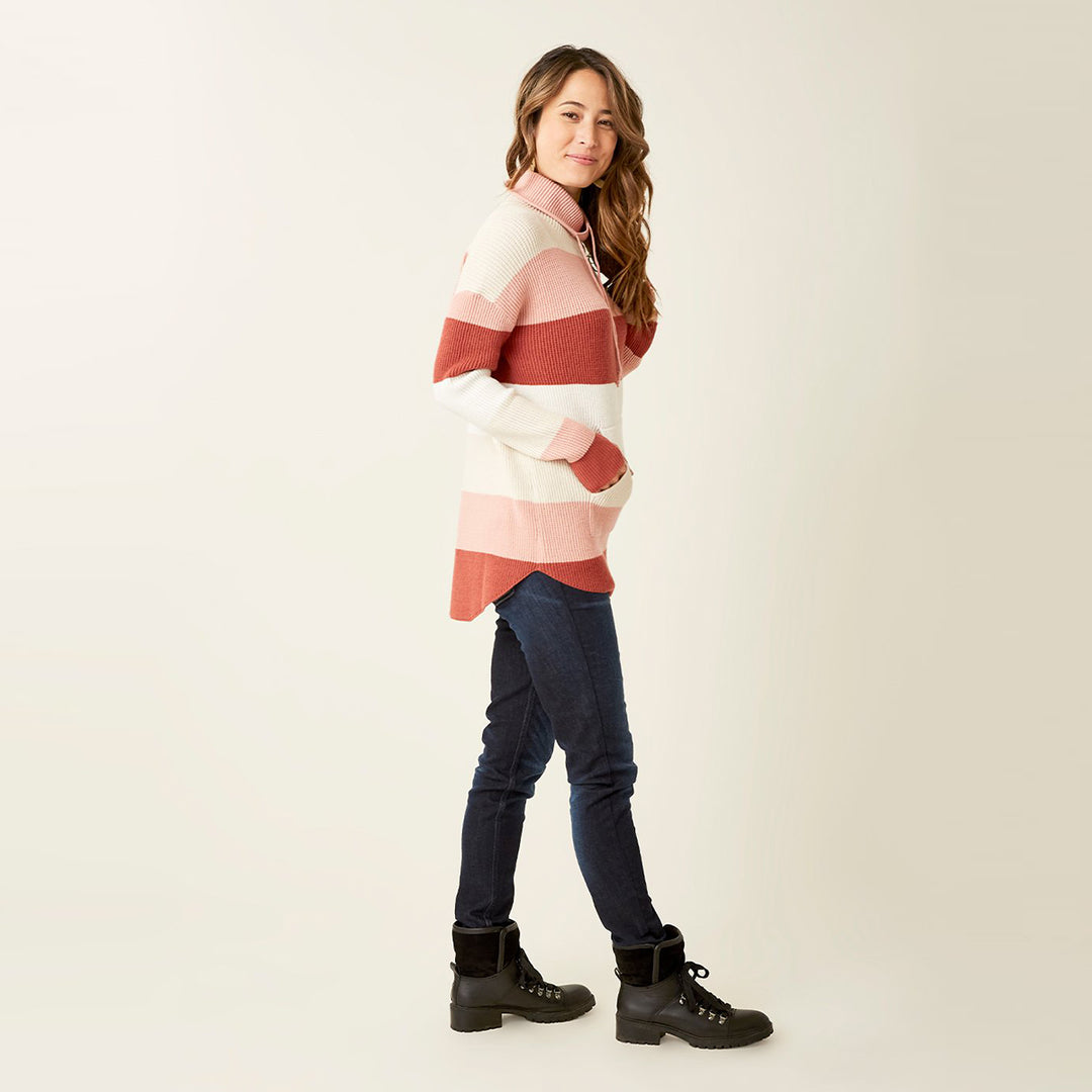 Carve Designs Rockvale Sweater - Red Clay Stripe